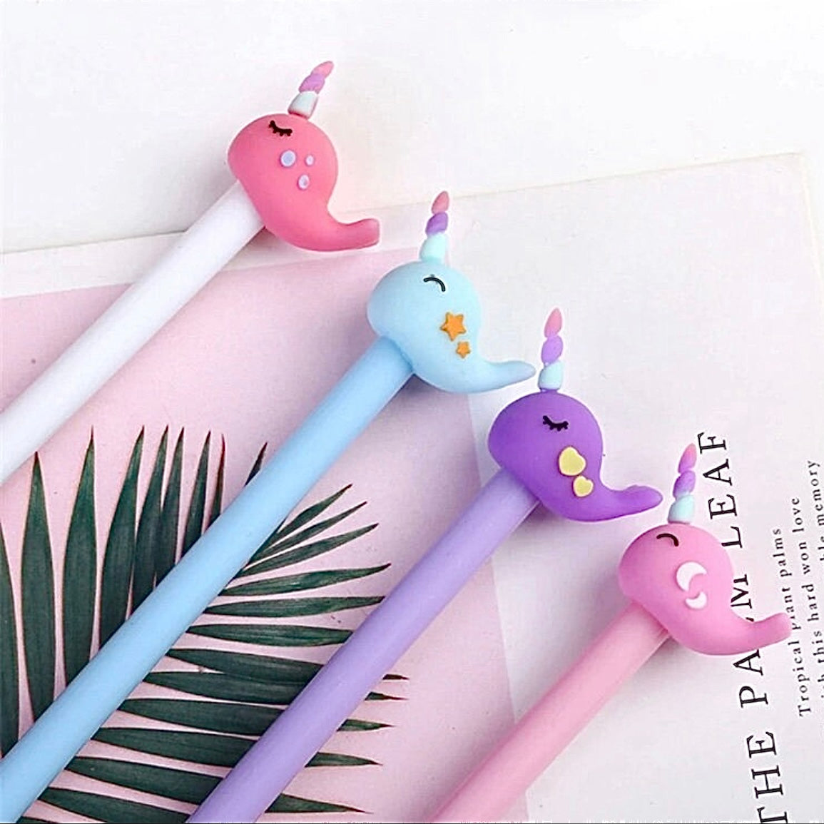 Narwhal Gel Pen Set - 4pc