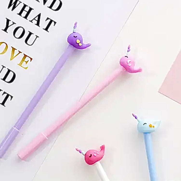 Narwhal Gel Pen Set - 4pc