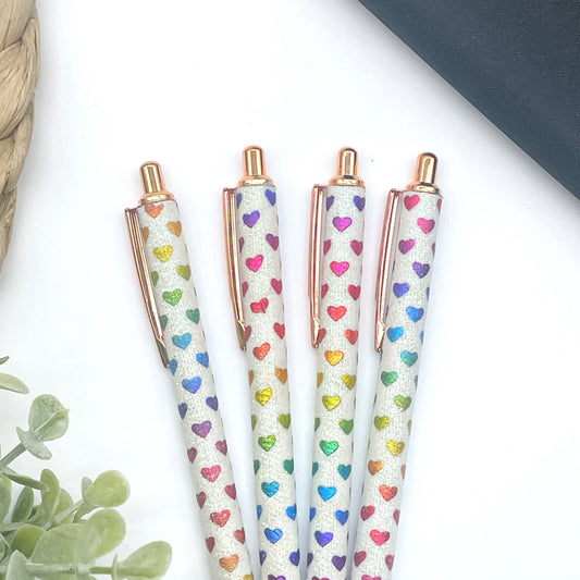 Rainbow Heart Ballpoint Pen
