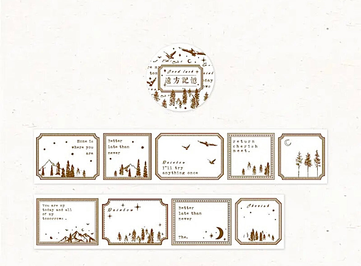 Botanical Moon Washi Tape Roll