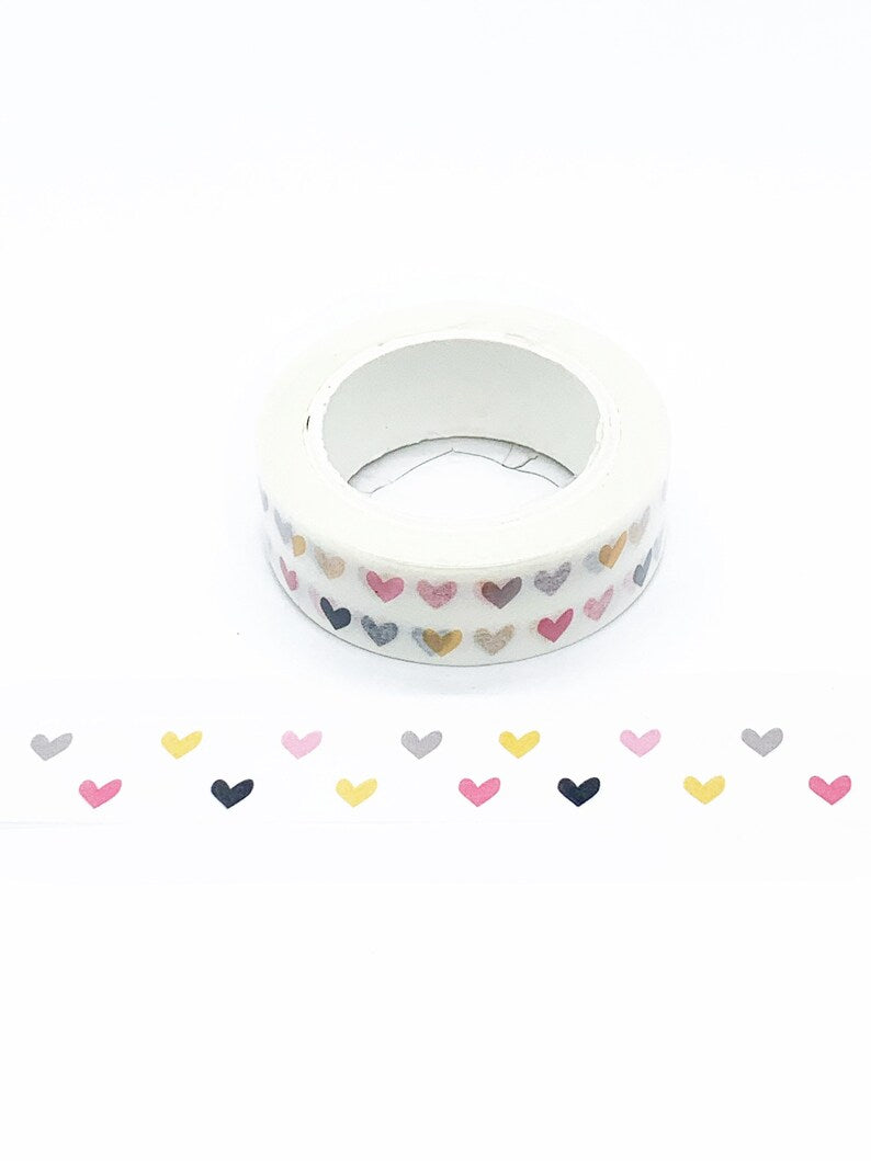 Pastel Heart Washi Tape