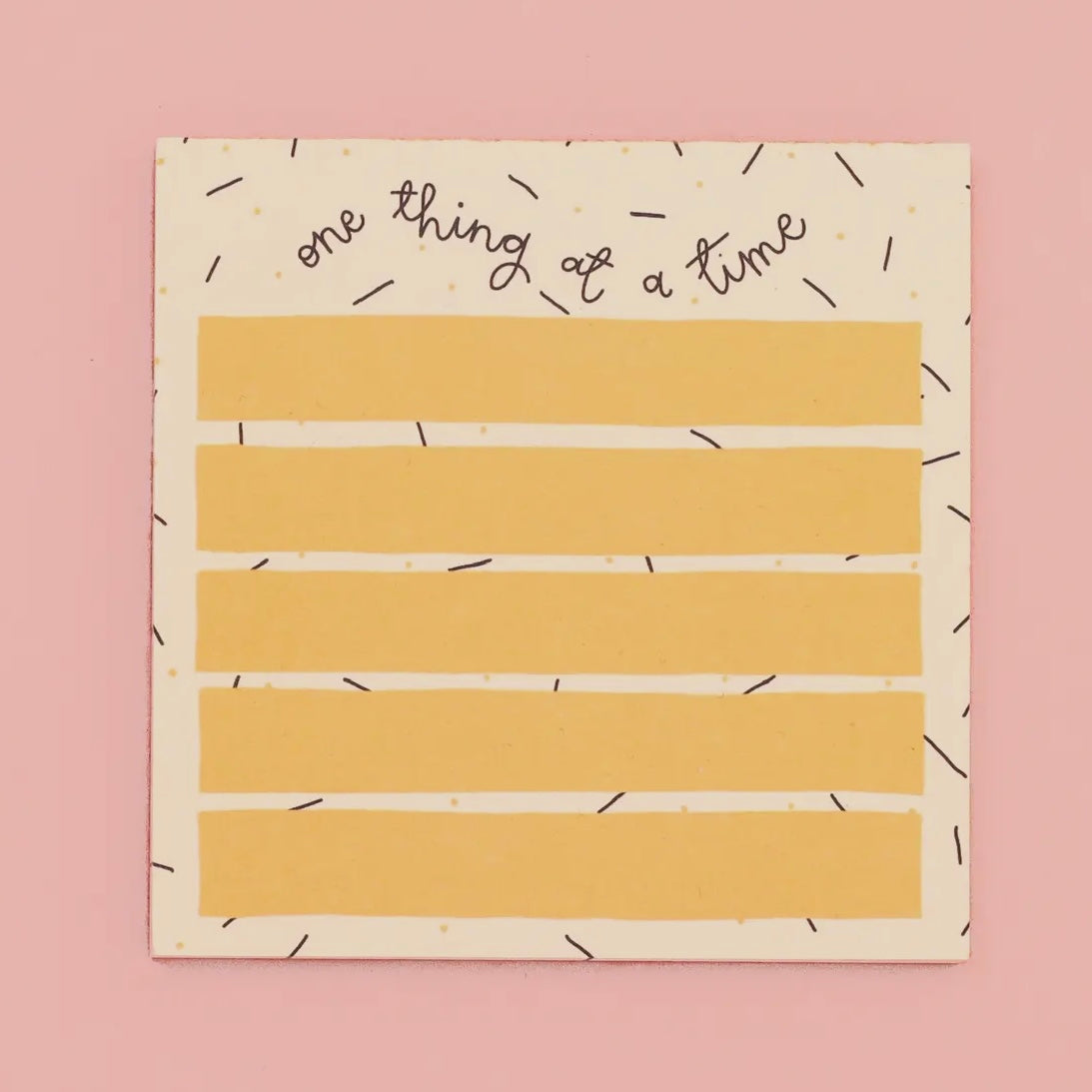 One Thing At A Time Memo Pad
