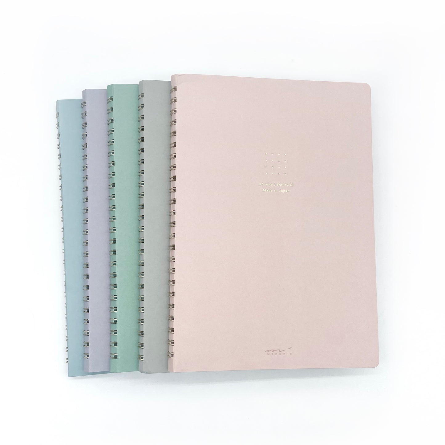 Midori Colour A5 Coil Notebook - Dot Grid