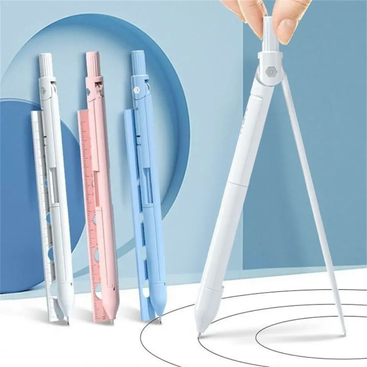 Mechanical Compass Pencil & Ruler