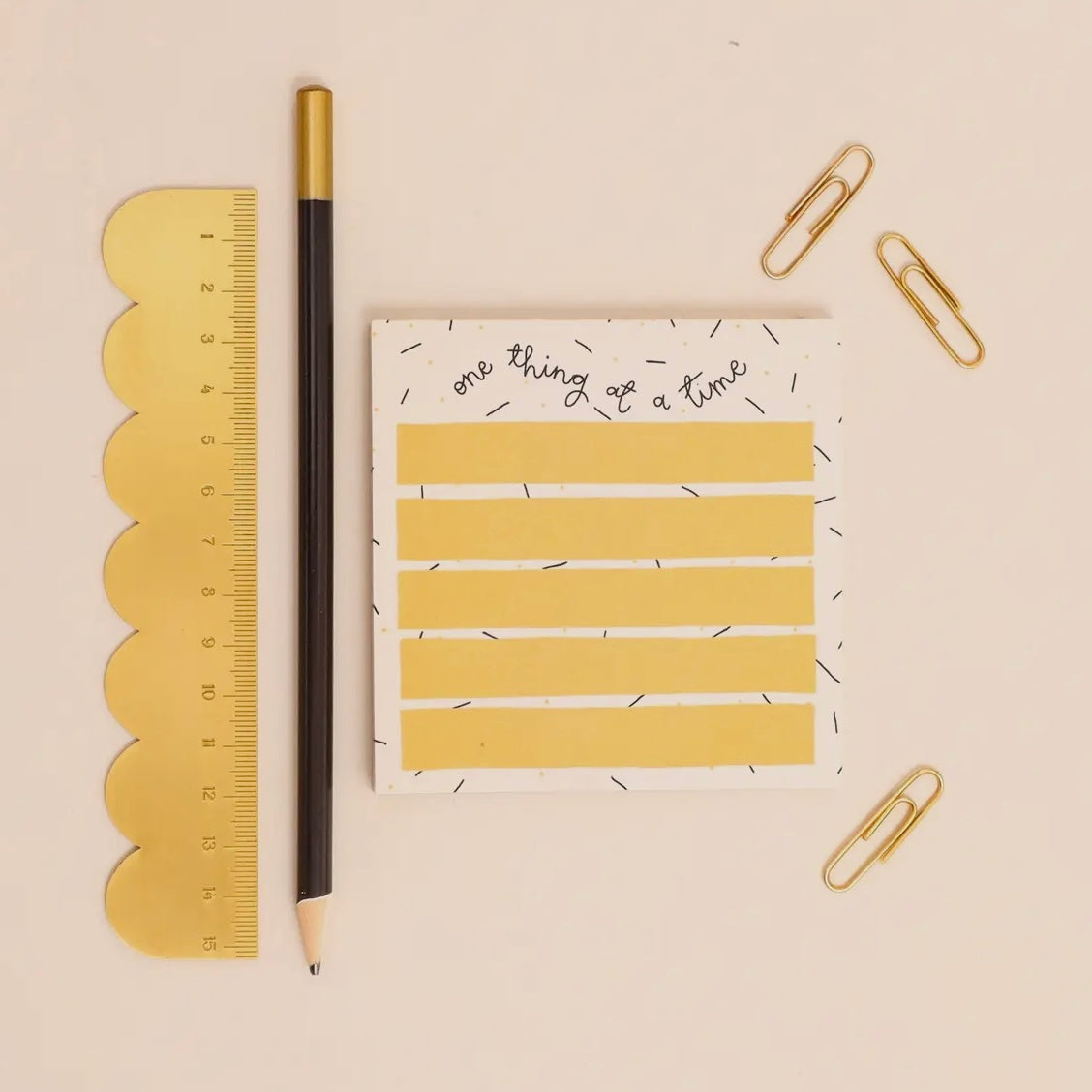 One Thing At A Time Memo Pad
