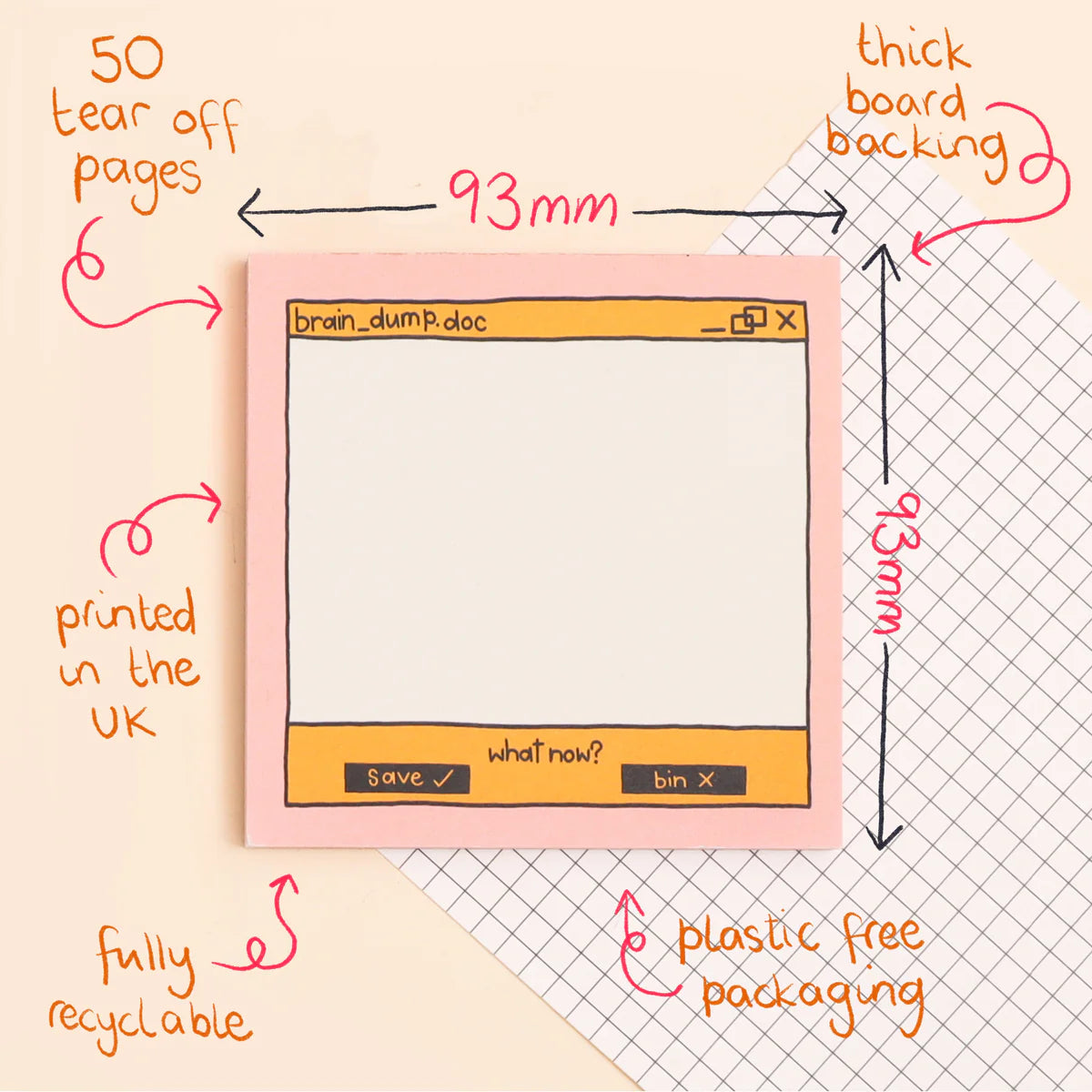Brain Dump Memo Pad