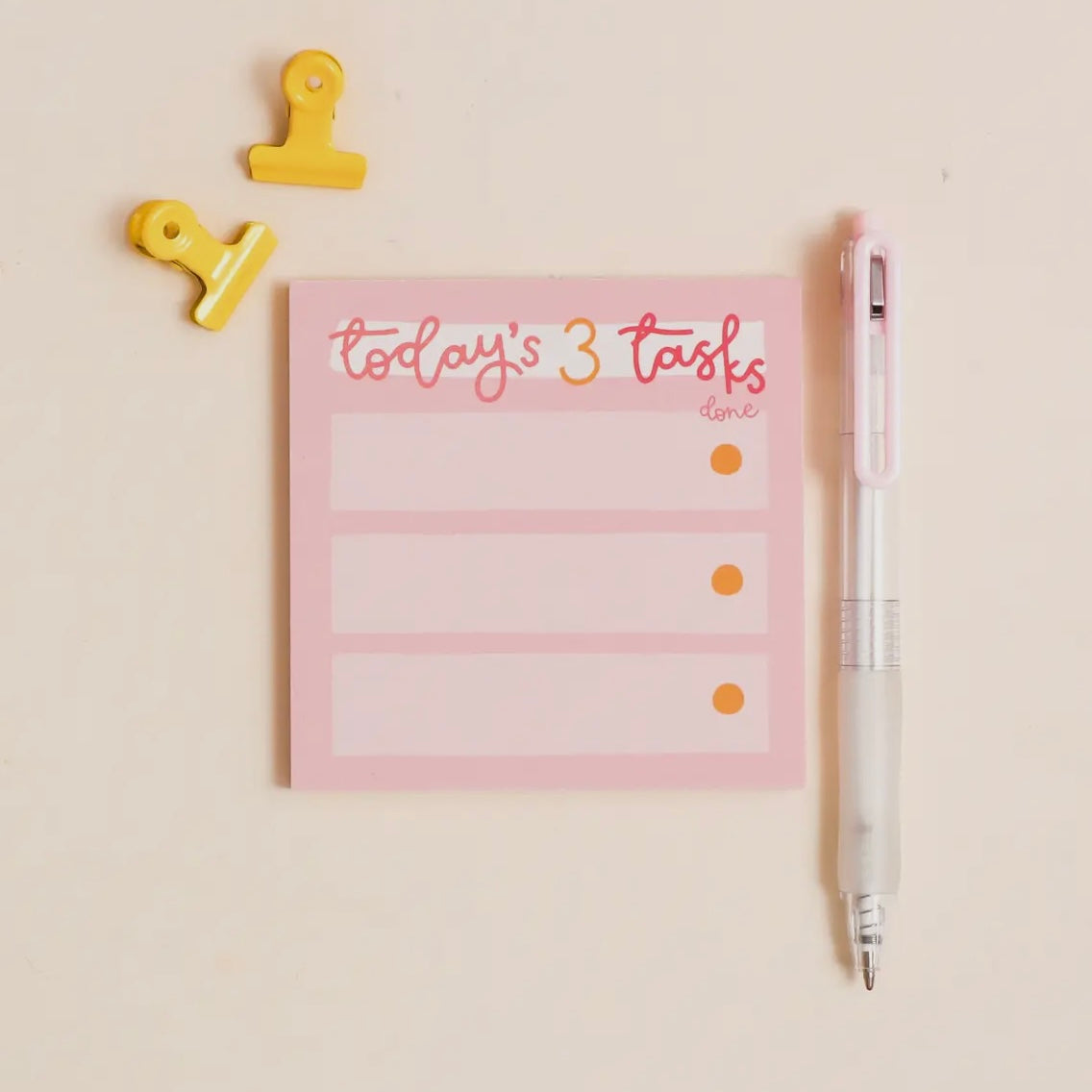Today’s 3 Tasks Memo Pad
