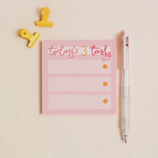 Today’s 3 Tasks Memo Pad