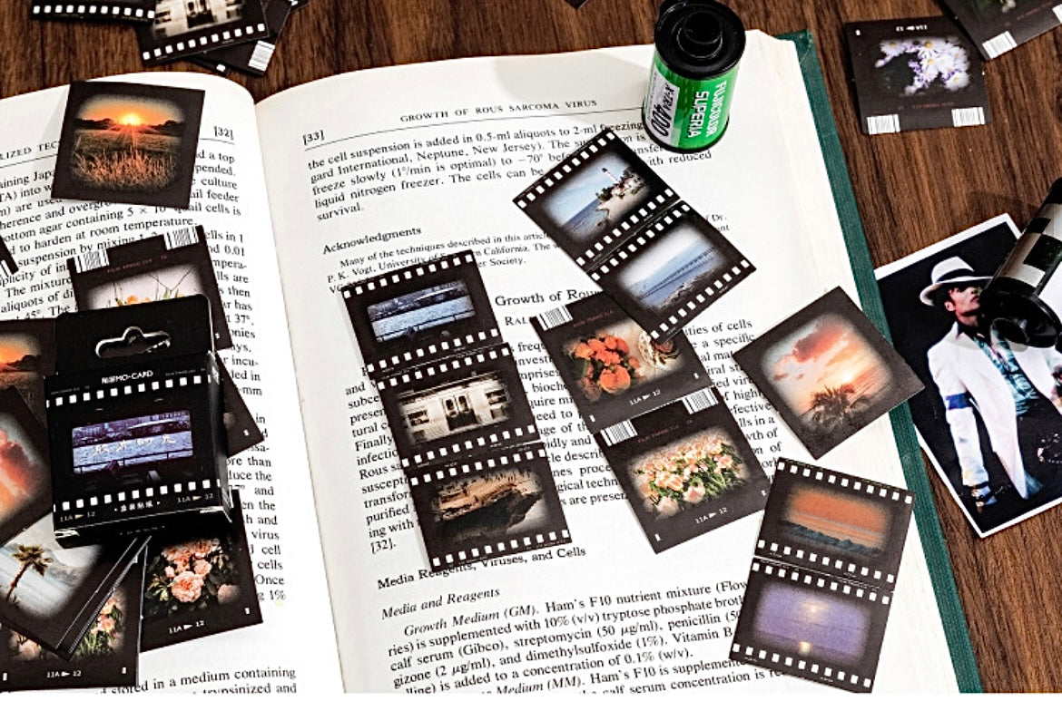 Film Reel Sticker Set Blue