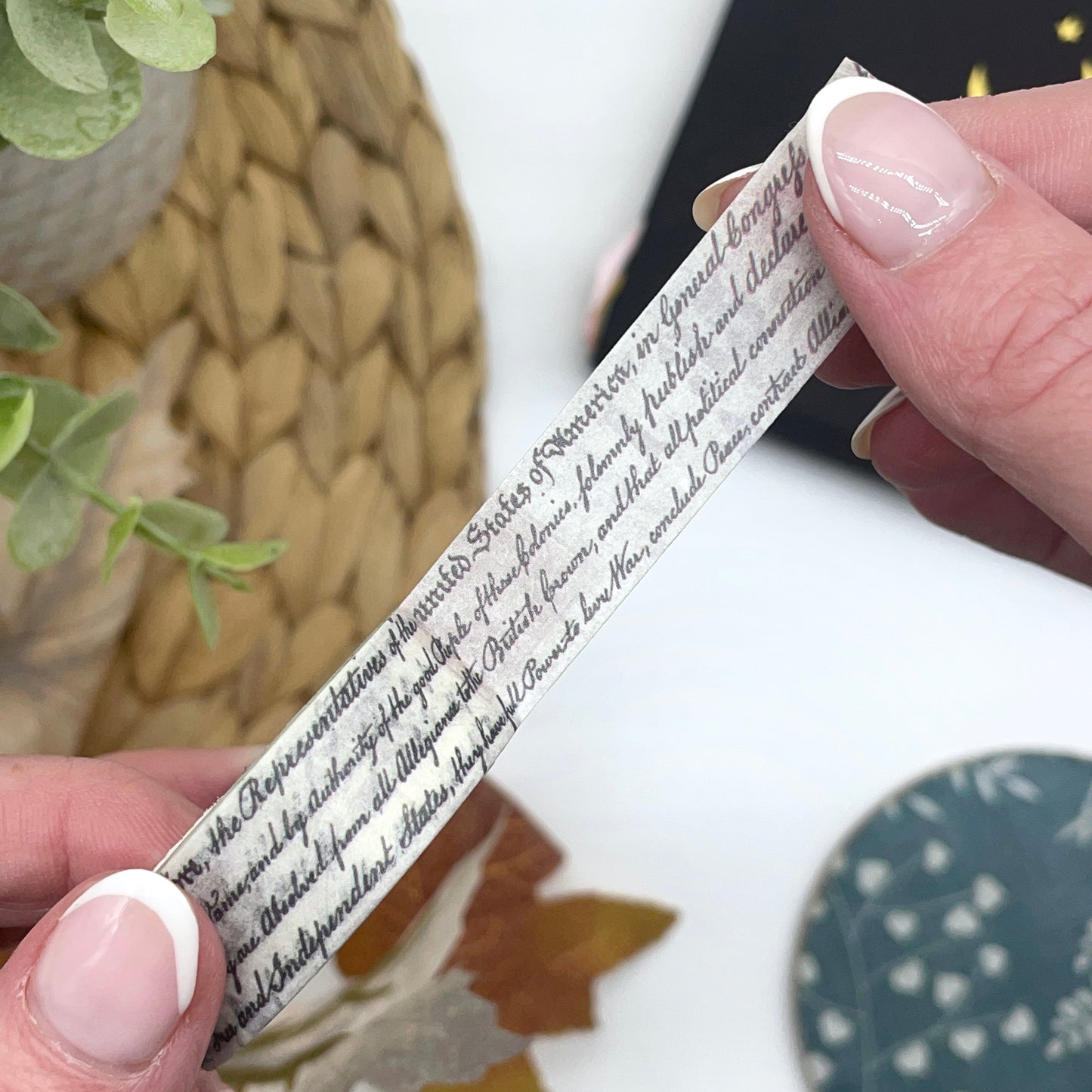 Vintage Text Washi Tape
