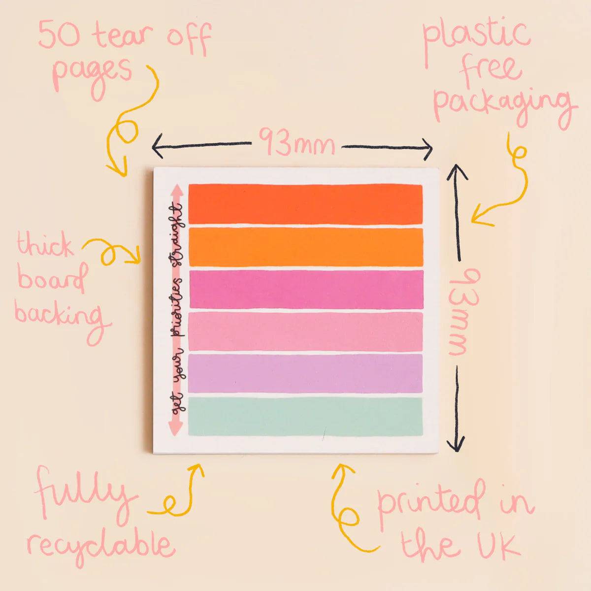 Get Your Priorities Straight Memo Pad