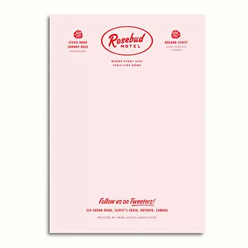 Fictional Hotel Notepad