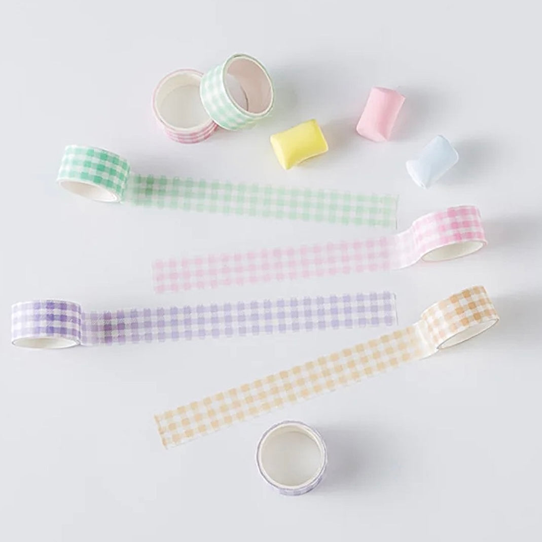 Gingham Washi Tape Set of 4