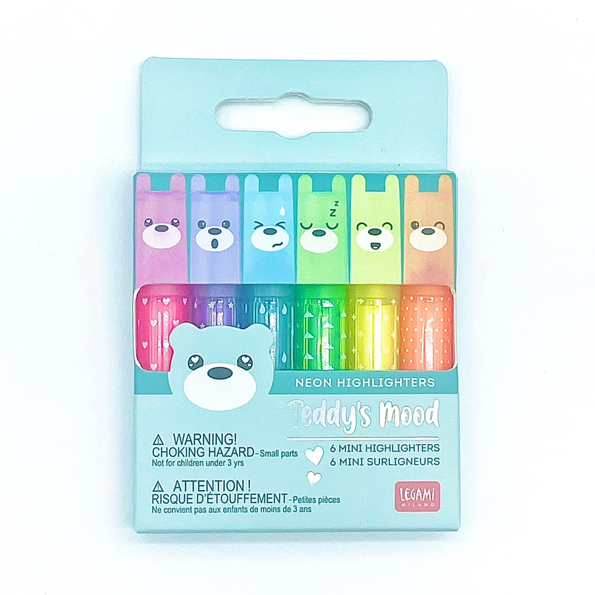 Legami Mini Highlighters - Neon