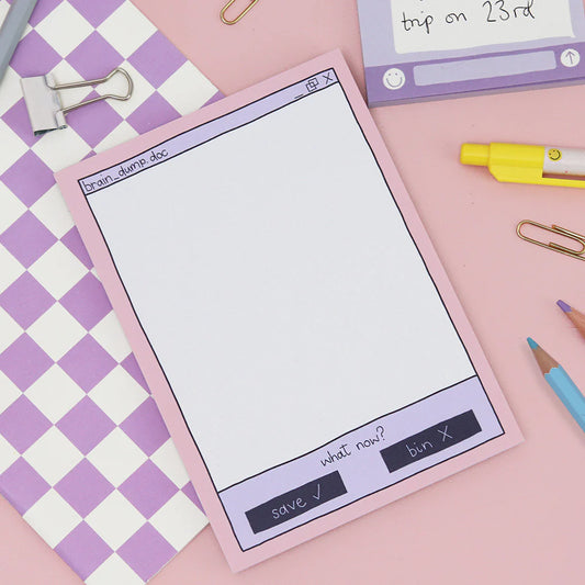 Brain Dump - A6 Notepad