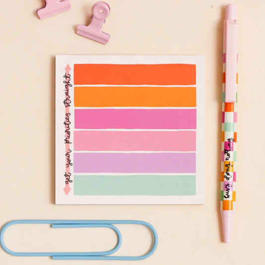 Get Your Priorities Straight Memo Pad