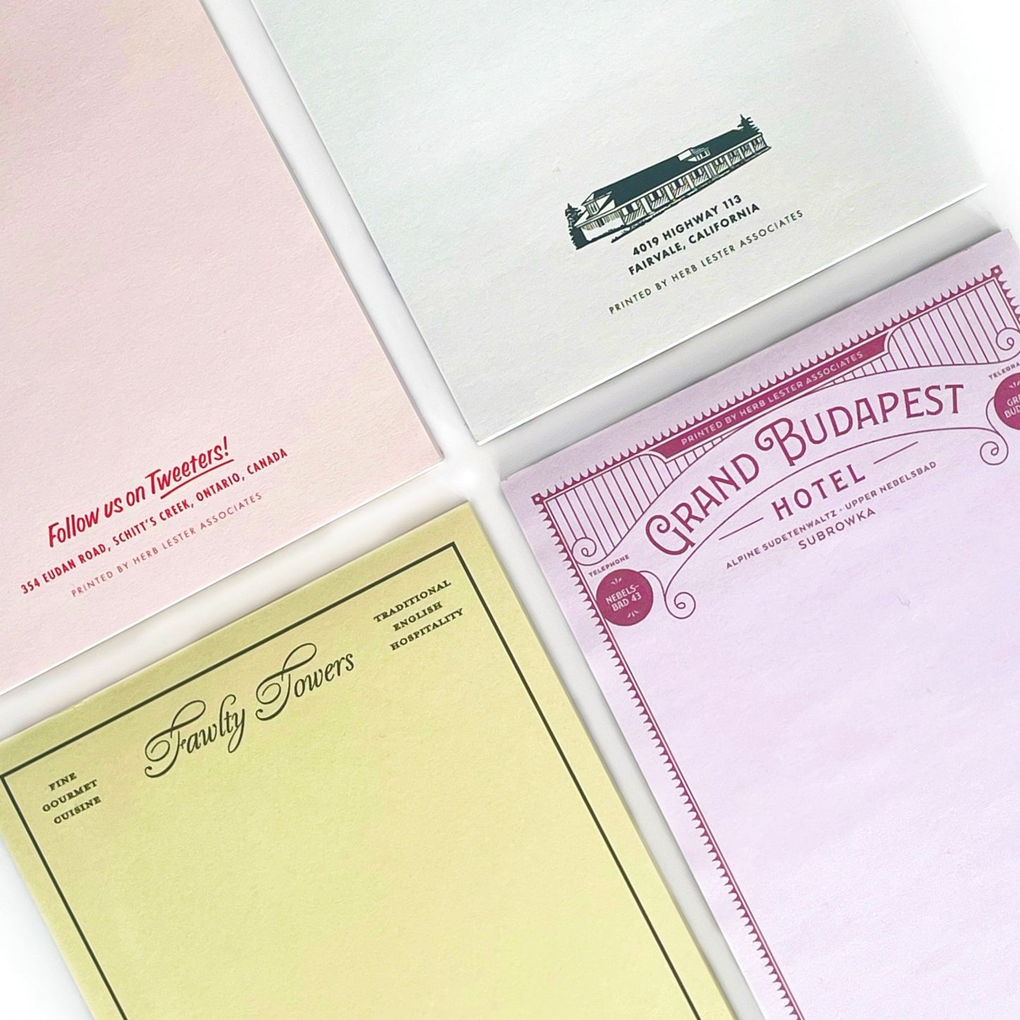 Fictional Hotel Notepad