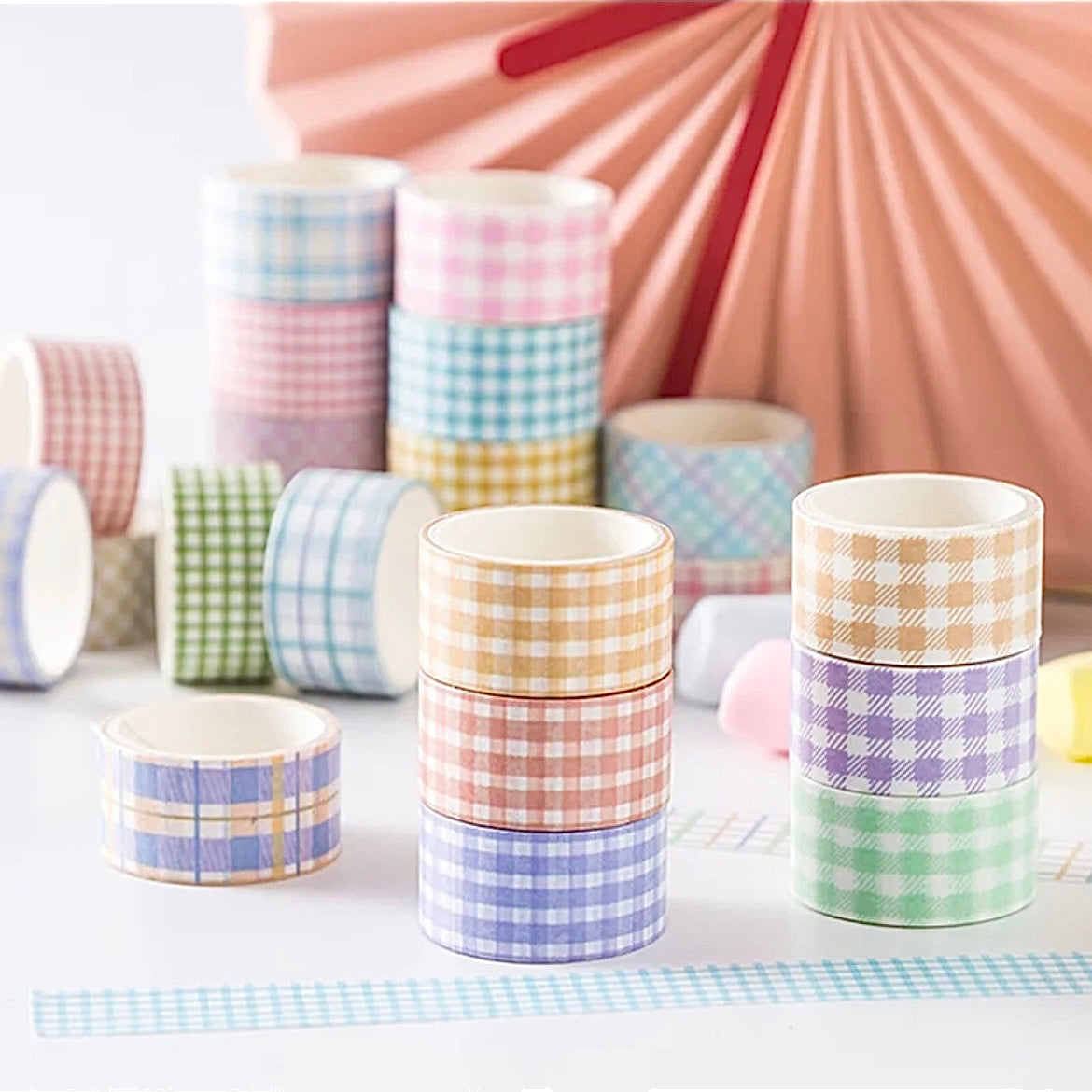 Gingham Washi Tape Set of 4