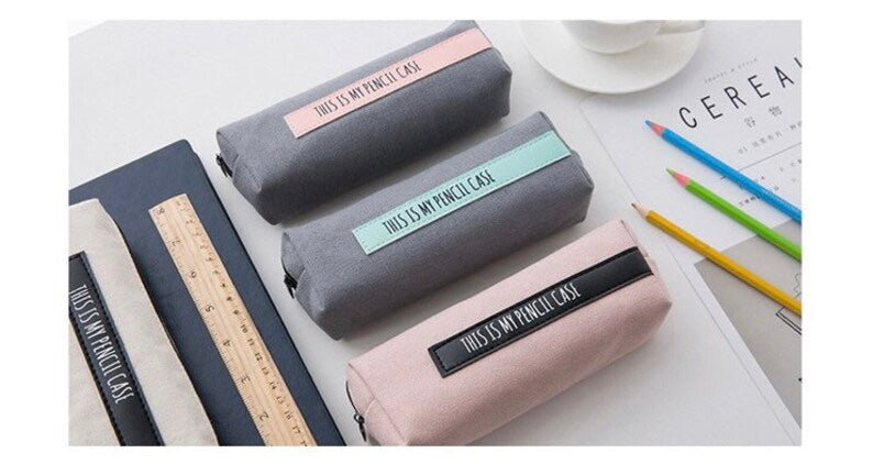 Pastel Canvas Pencil Case