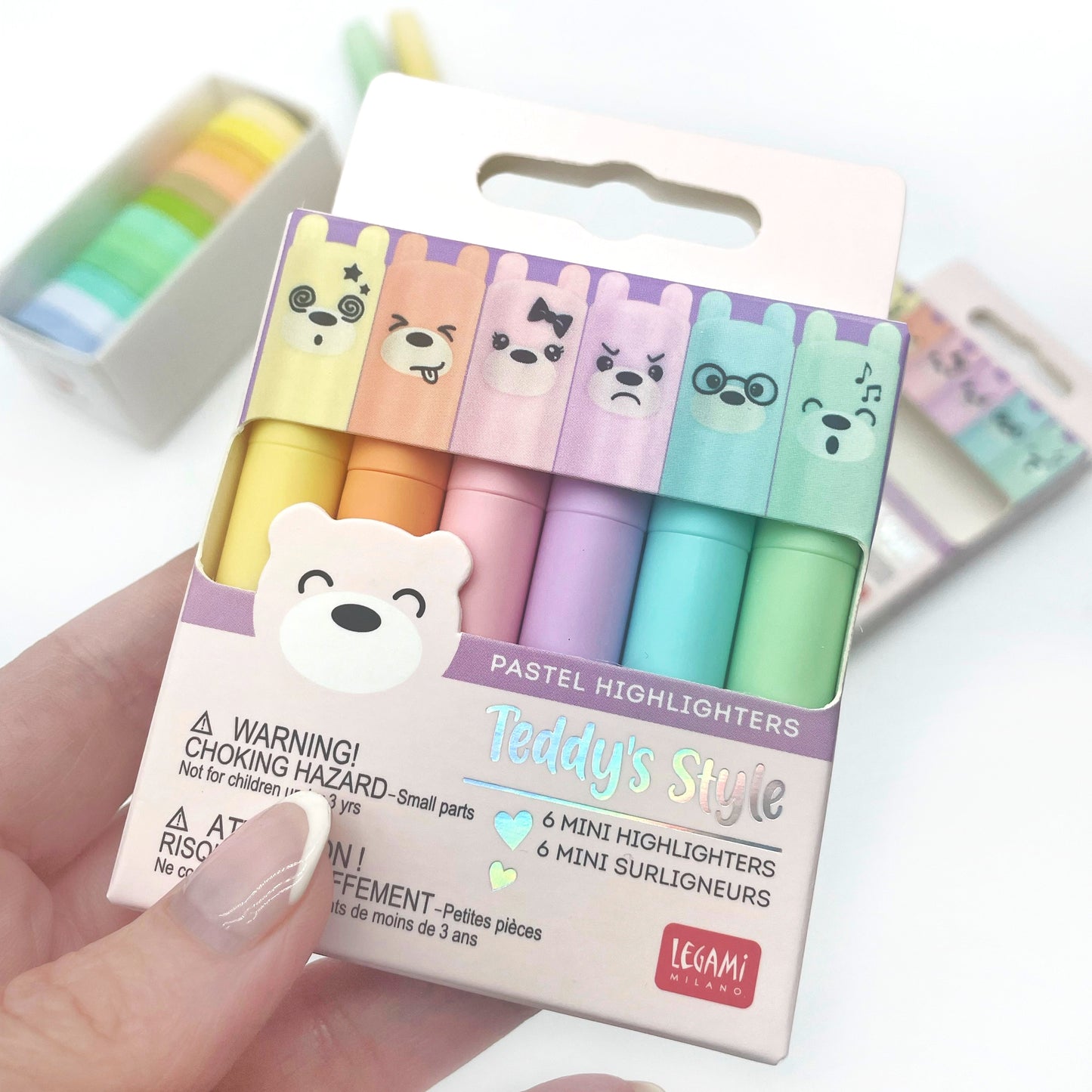 Legami Mini Highlighters - Pastel