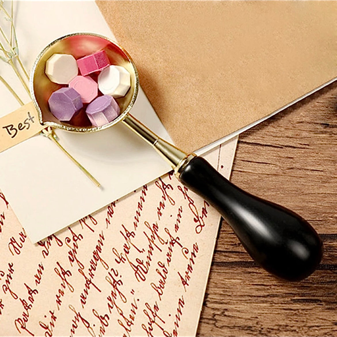 Wax Seal Melting Spoon - Black