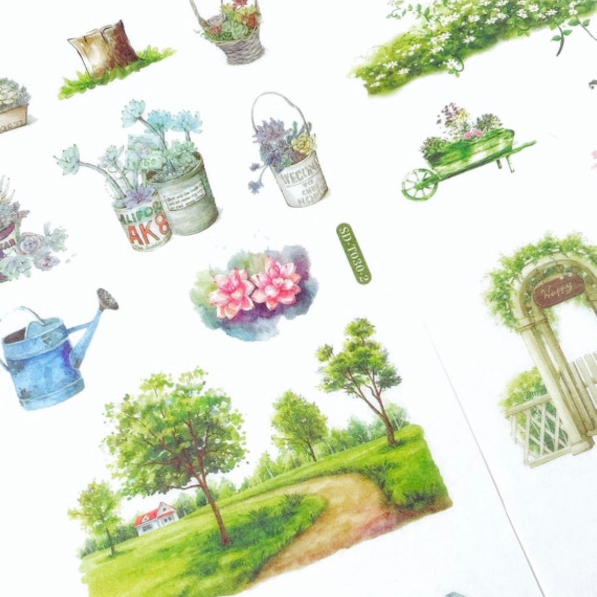 Country Garden Sticker Sheets
