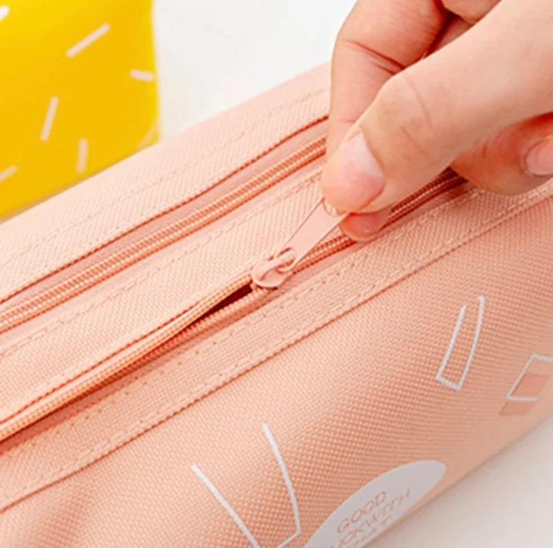 Chunky Double Zip Pencil Case