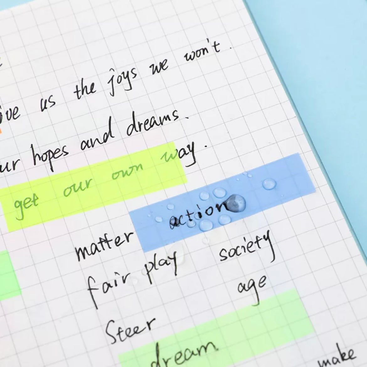 Transparent Highlighter Roll Set