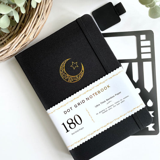 180gsm Dot Grid Bullet Journal - Moon