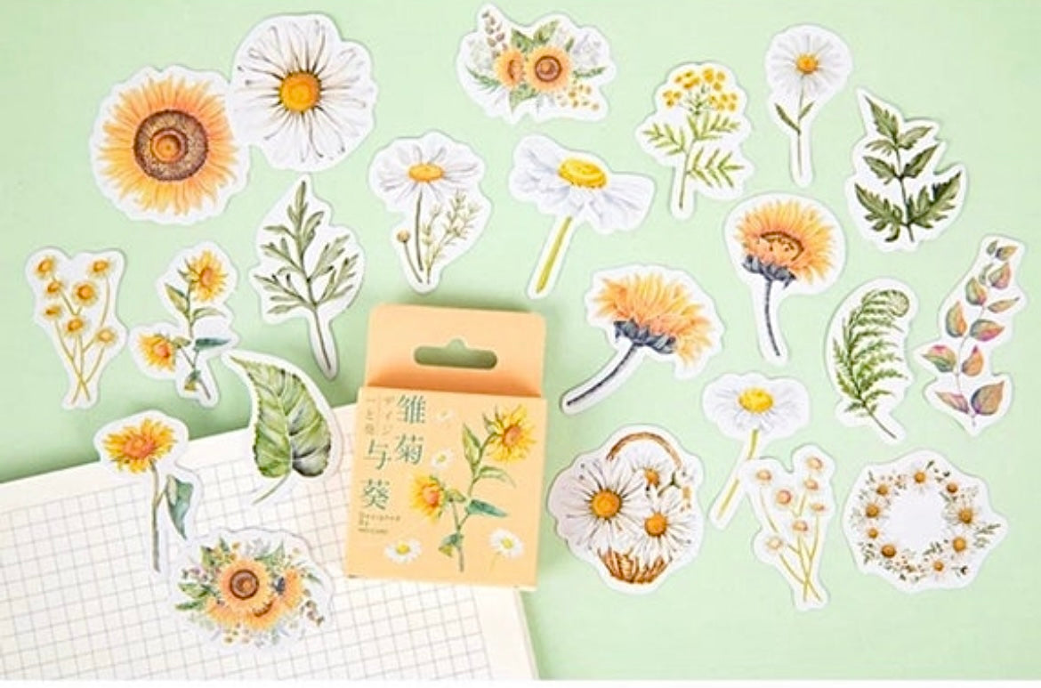 Sunflower & Daisy Stickers