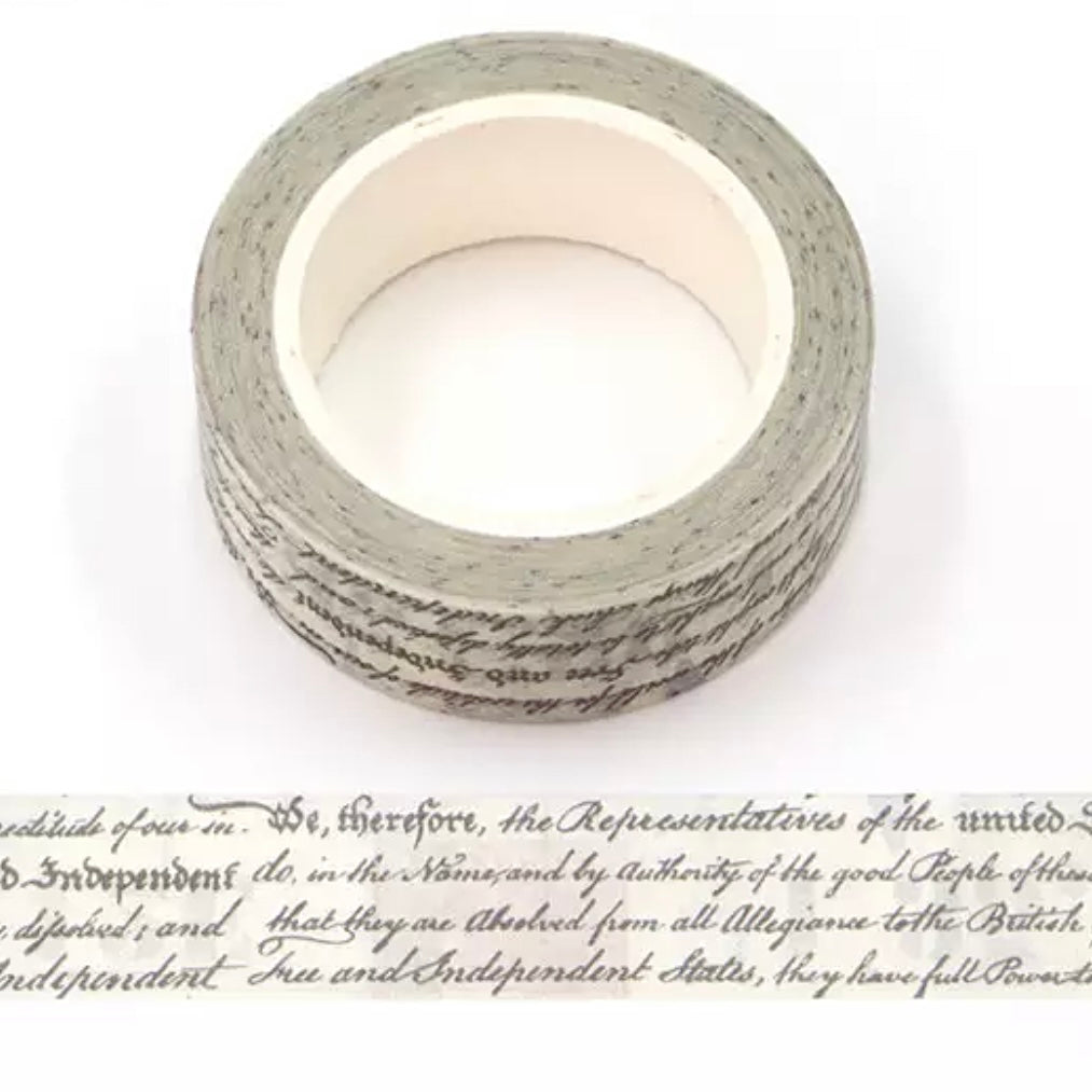 Vintage Text Washi Tape