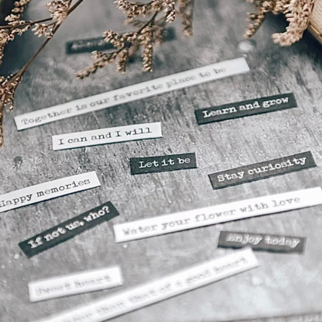 8 Word Sticker Sheets