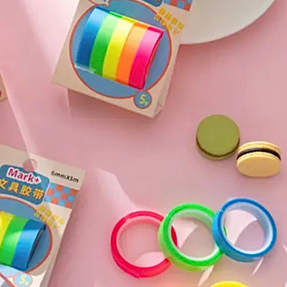 Transparent Highlighter Roll Set