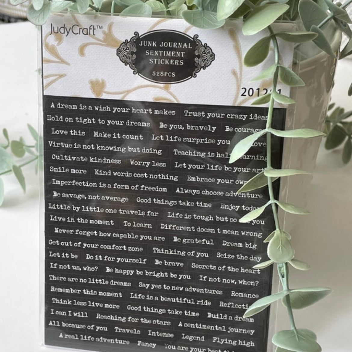 8 Word Sticker Sheets