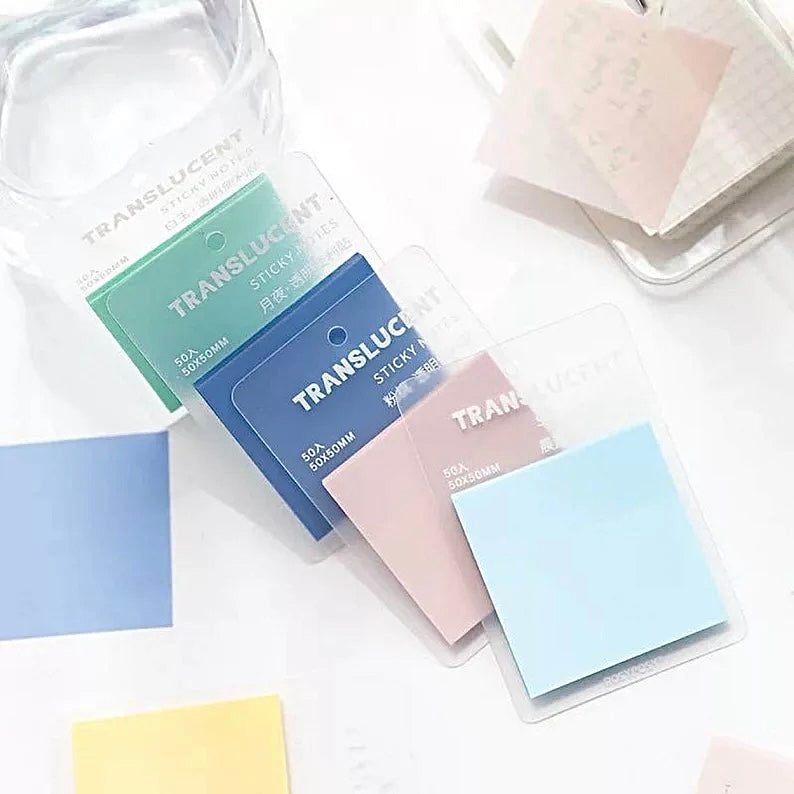 Coloured Transparent Sticky Notes