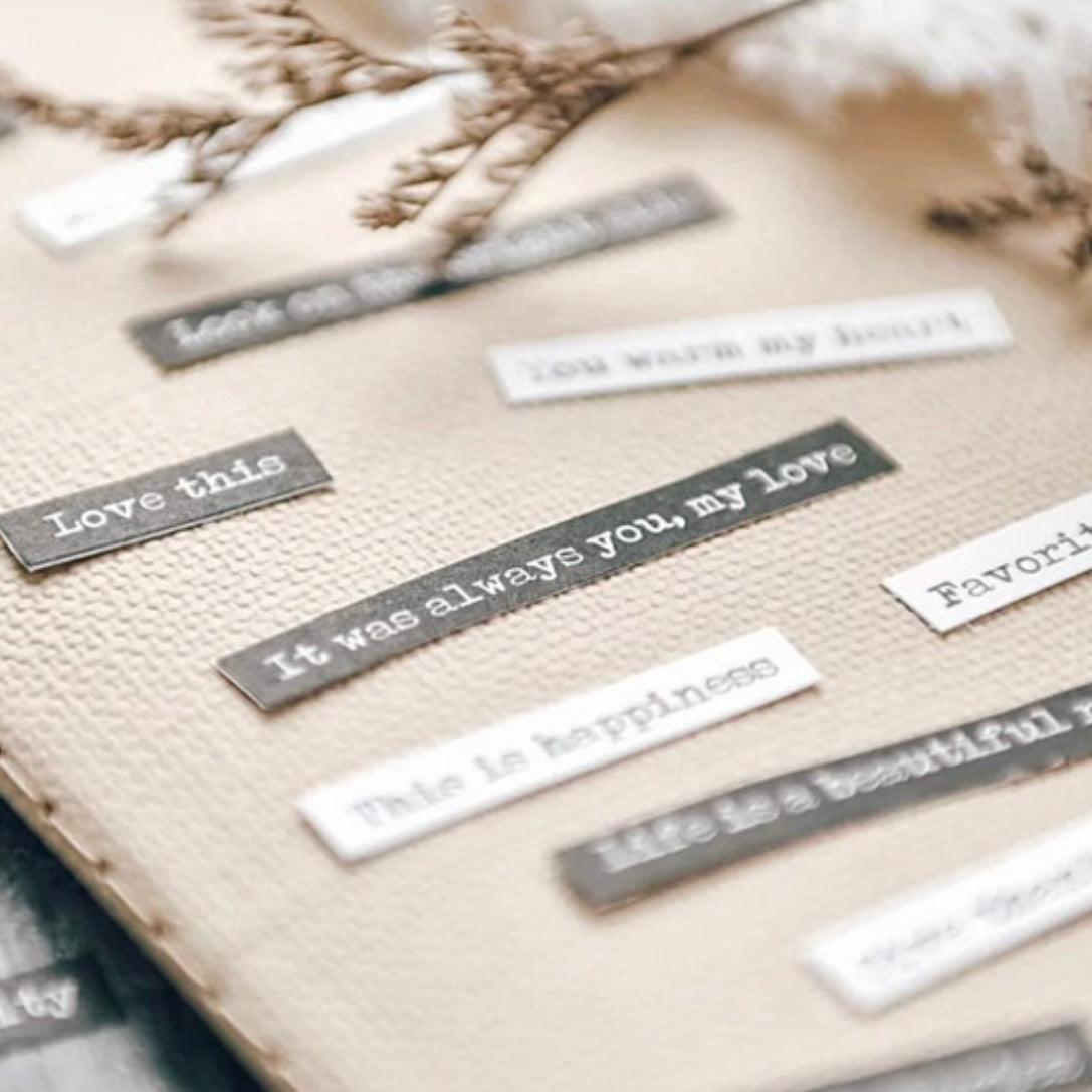 8 Word Sticker Sheets