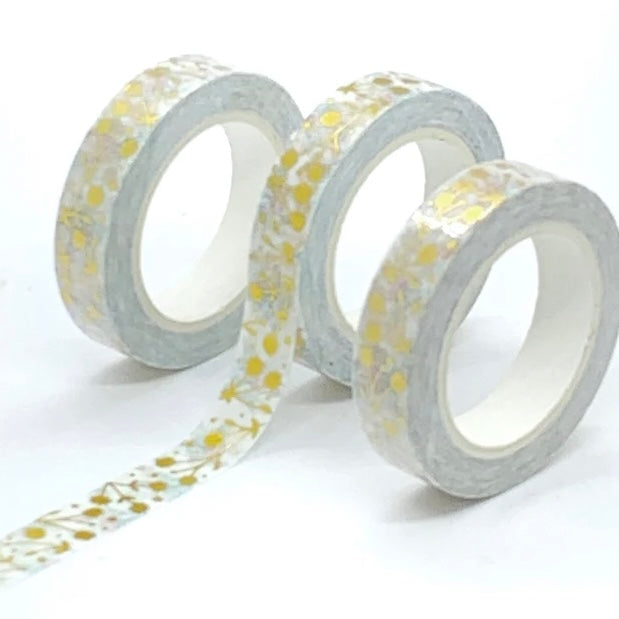Gold Foil Floral Washi Tape