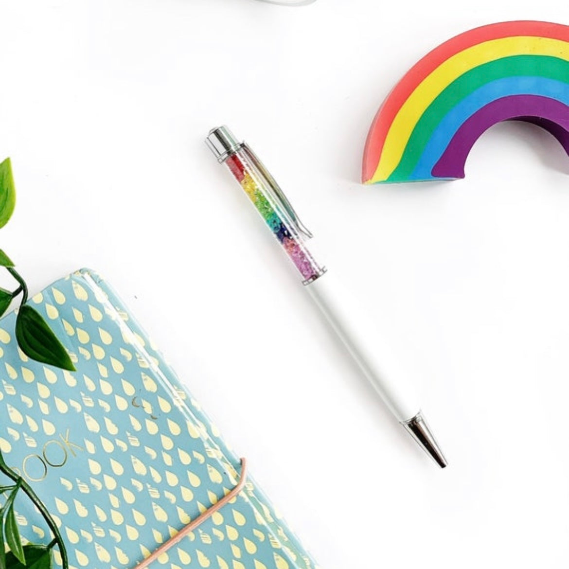 Rainbow Crystal Ballpoint Pen