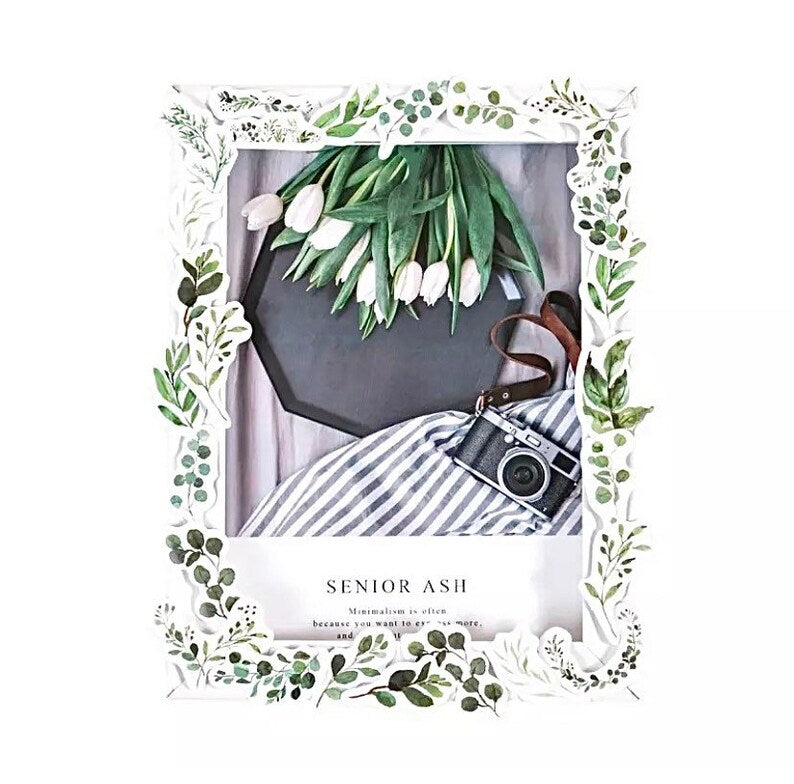 Watercolour Leaf Stickers