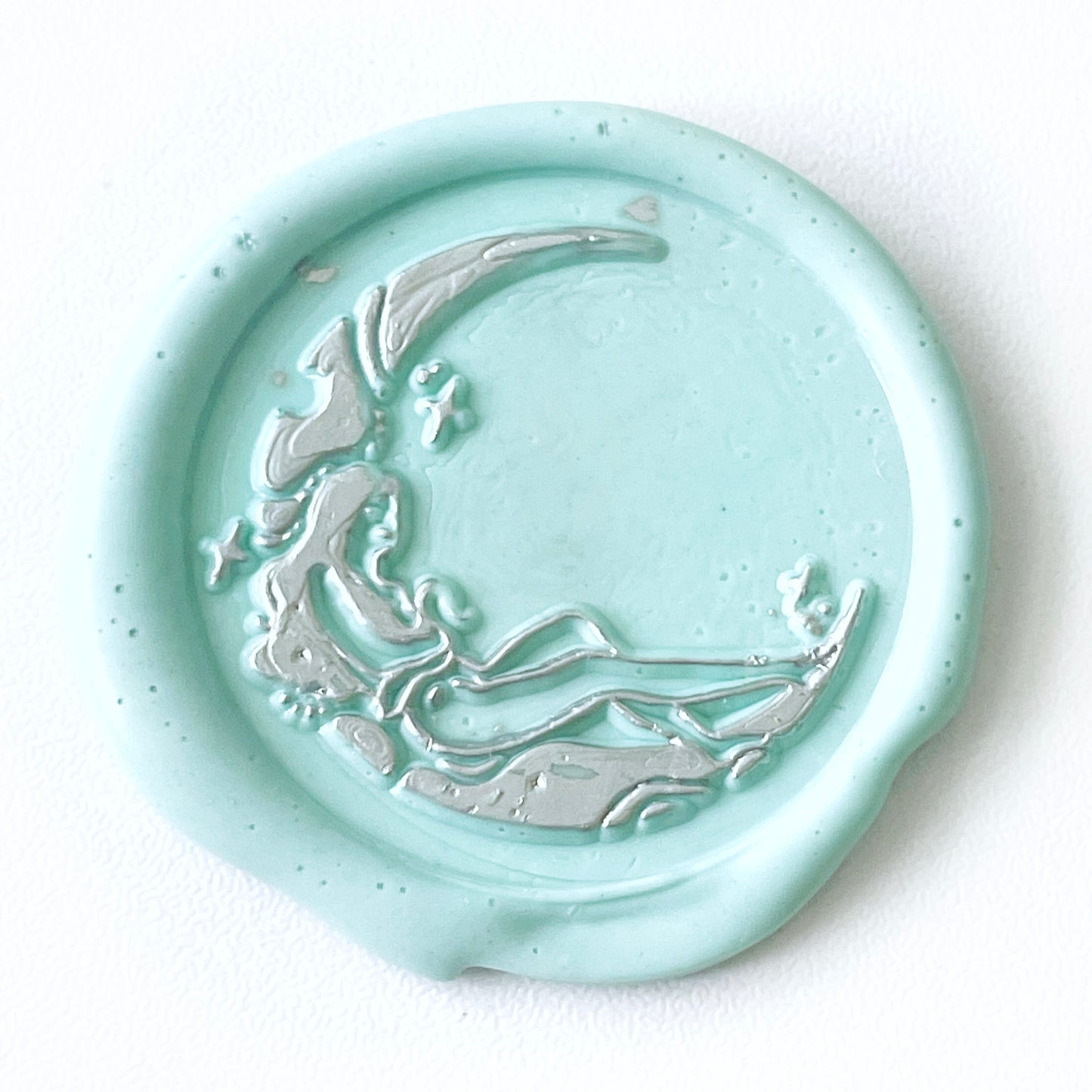 Girl on the Moon Wax Seal Head