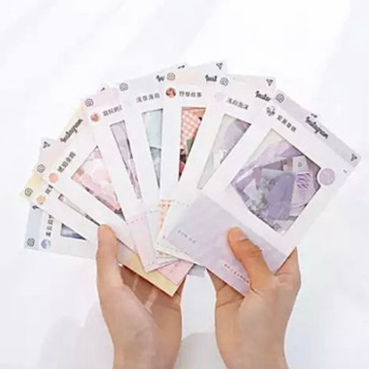 aesthetic coloured sticker sets