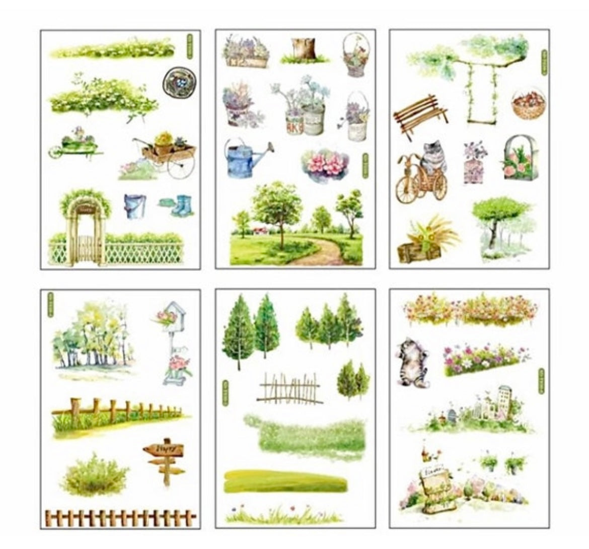 Country Garden Sticker Sheets