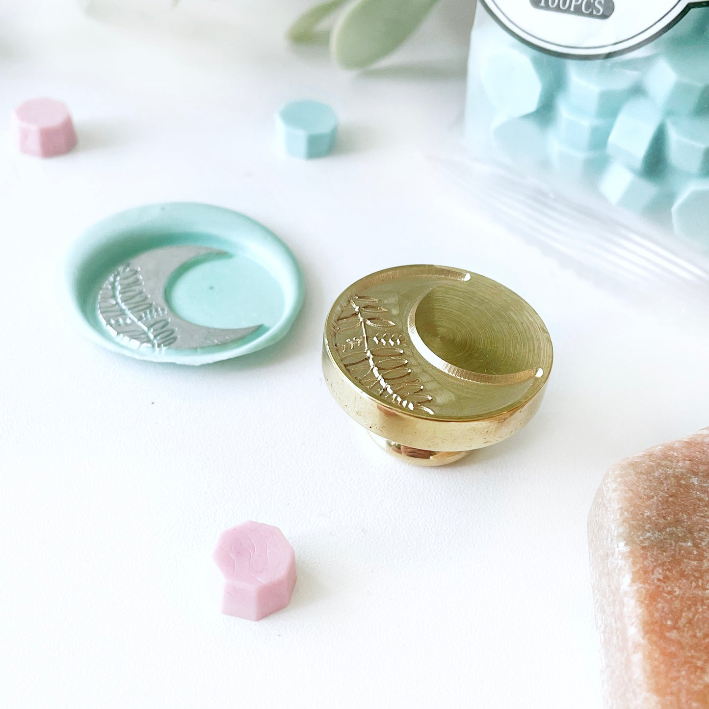 Crescent Moon Wax Seal Head