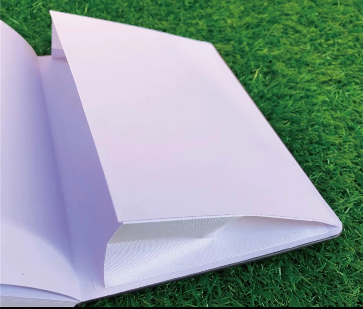 180gsm Dot Grid Bullet Journal - Silver Edged Crystal