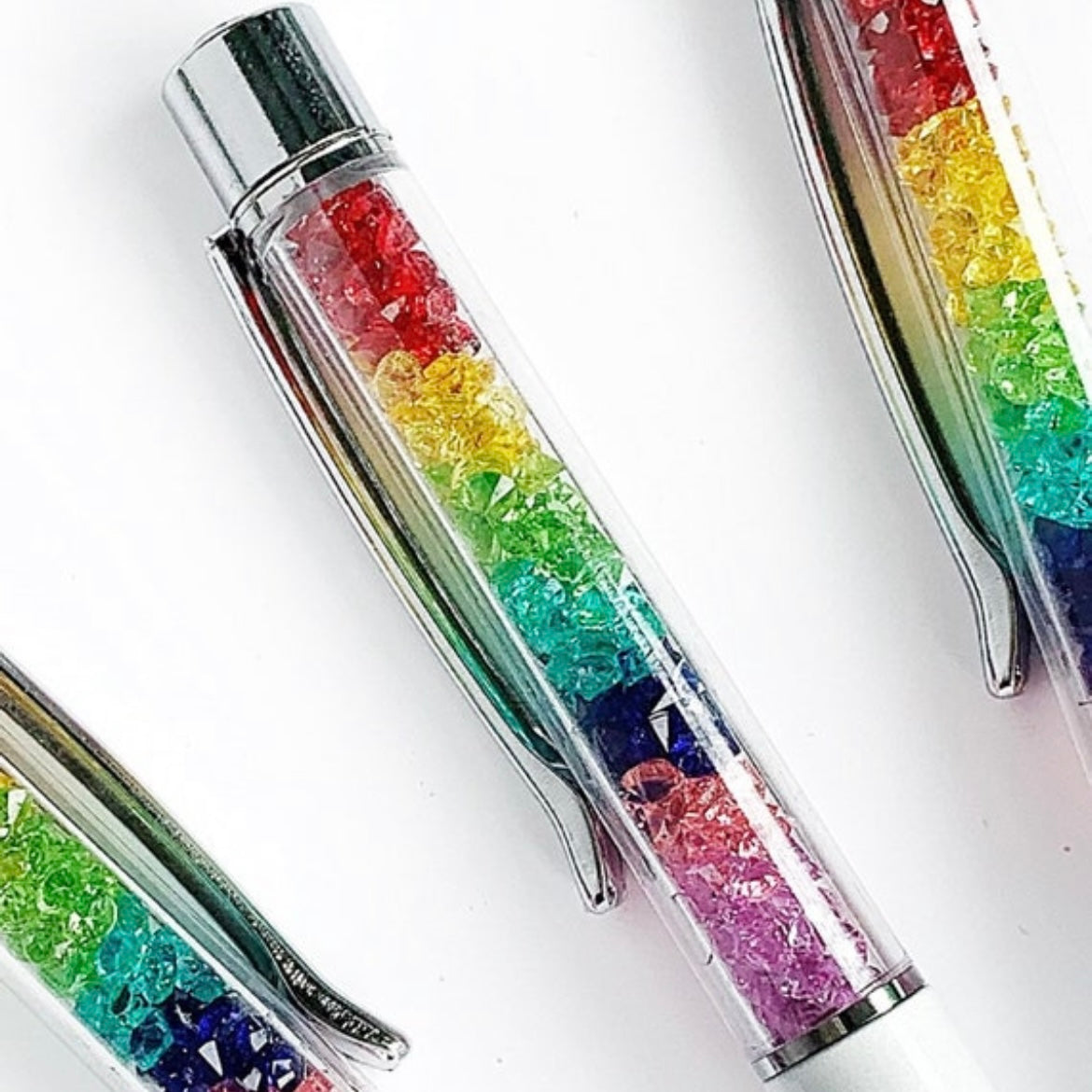 Rainbow Crystal Ballpoint Pen