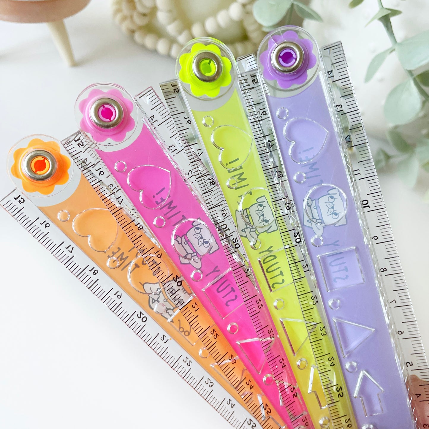 Folding Kawaii Stencil Ruler