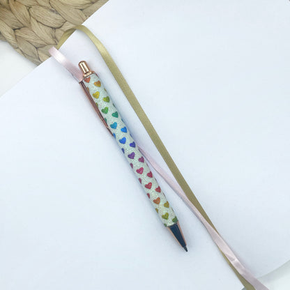 Rainbow Heart Ballpoint Pen