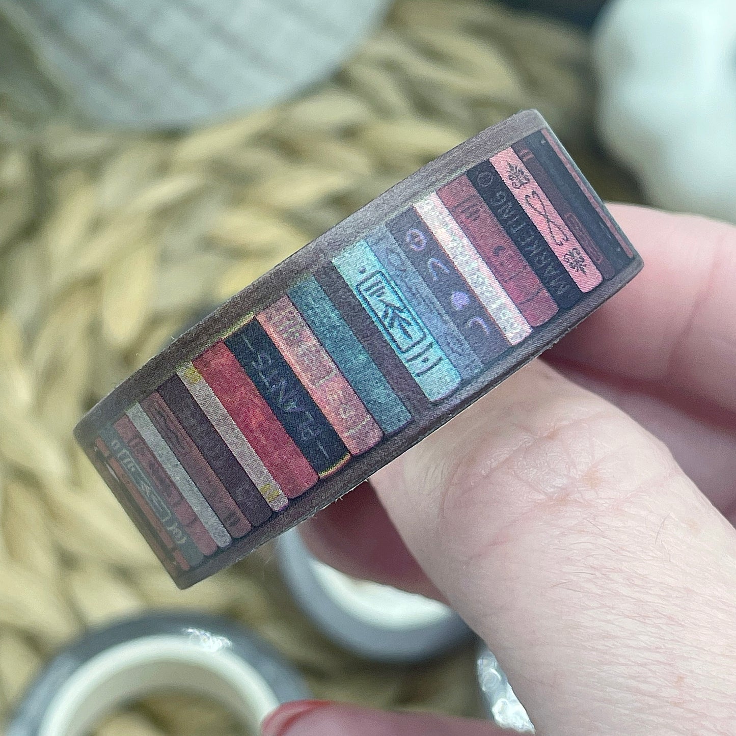 Vintage Bookshelf Washi Tape