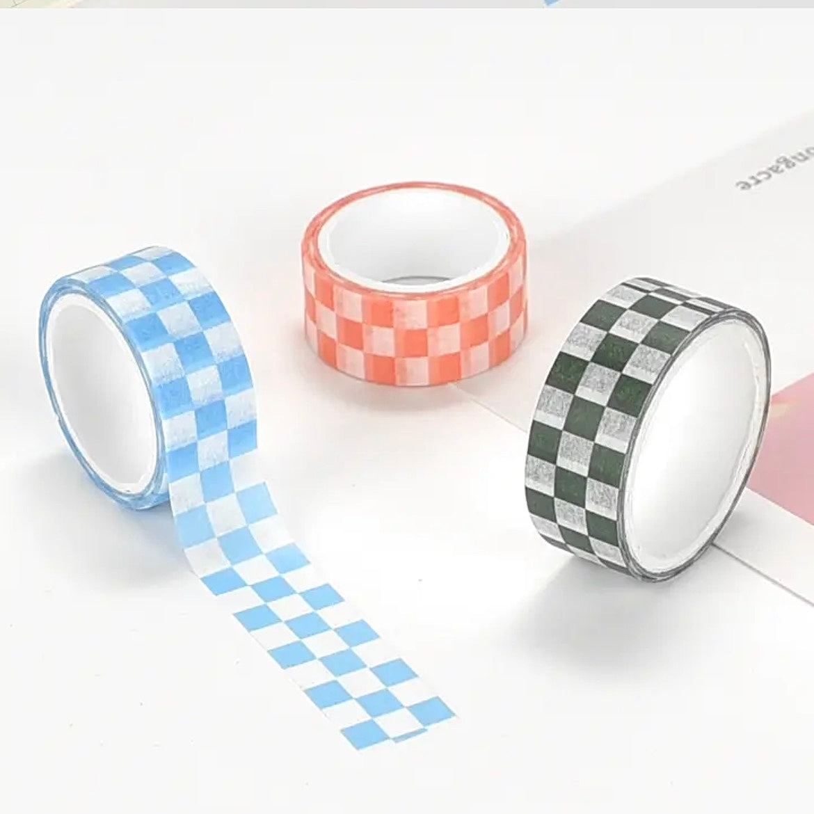 Checkerboard Washi Tape Set of 5