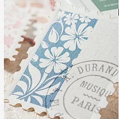 Vintage Floral Paper Stamp Set